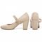 Sapato Mary Jane Boneca com Fivela Torricella Salto 6 cm Confortável Bege - Marca Torricella