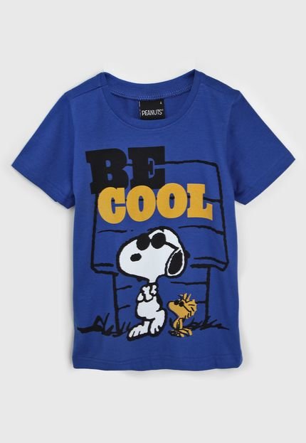 Camiseta Malwee Kids Infantil Snoopy Azul-Marinho - Marca Malwee Kids