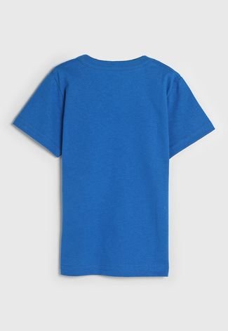 Camiseta Marlan Infantil Logo Azul