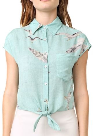 BLUSA LINO VUELO VERDE