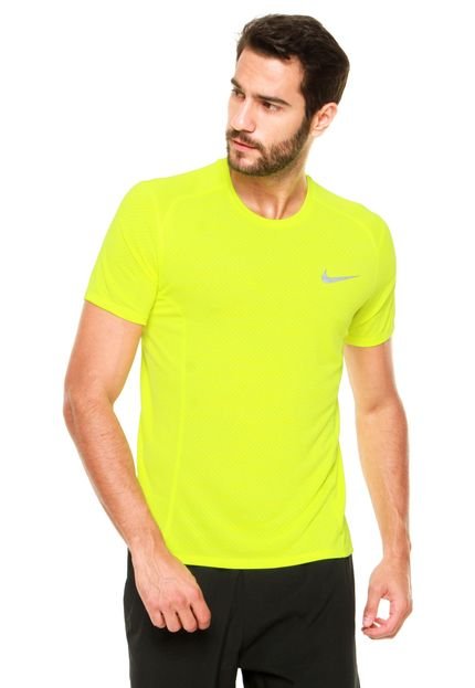 Camiseta Nike Dri-Fit Cool Miler Amarela - Marca Nike