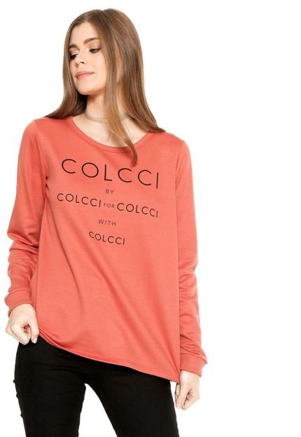 Moletom Fechado Colcci Comfort Coral - Marca Colcci