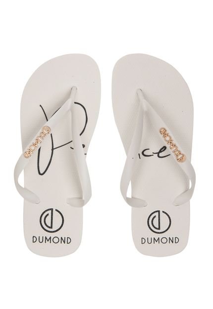 Chinelo Dumond Estampa Monograma Branco - Marca Dumond