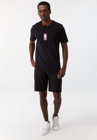 Camiseta New Era Logoman NBA Preta