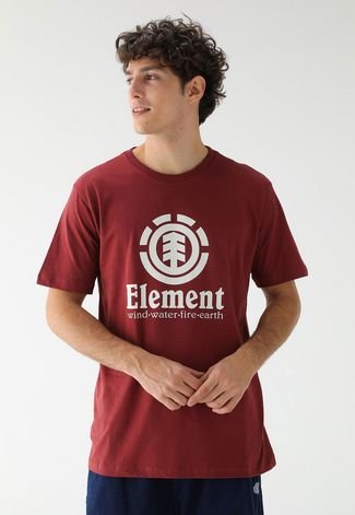 Camiseta Element Reta Icon Vermelha