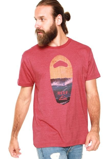 Camiseta Reef Bodysurf Vermelha - Marca Reef