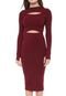 Vestido John John Midi Rib Vermelho - Marca John John