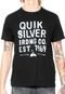 Camiseta Quiksilver Slim Fit Preta - Marca Quiksilver