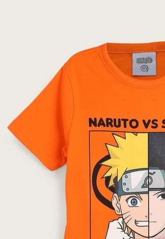 Camiseta Infantil Brandili Naruto Laranja