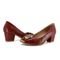 Sapato Peep Toe Usaflex Feminino Salto Bloco Confortável - Marca Usaflex