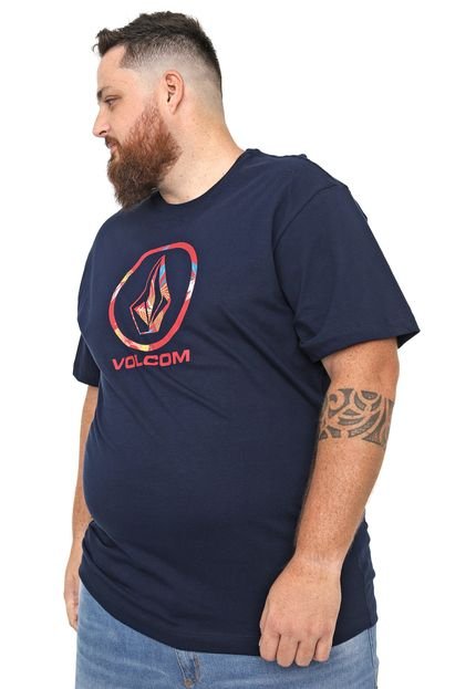 Camiseta Volcom Pattern Fill Azul-marinho - Marca Volcom