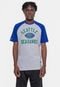 Camiseta Mitchell & Ness NFL Especial Raglan Seattle Seahawks Cinza Mescla - Marca Mitchell & Ness