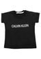 Blusa Calvin Klein Kids Menina Escrita Preta - Marca Calvin Klein Kids