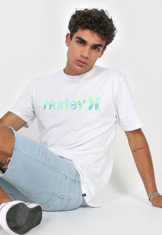 Camiseta Hurley Silk O&O Camo Branca