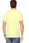 Camiseta Manga Curta Colcci Slim Escrita Amarela - Marca Colcci