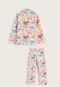 Pijama Infantil Tip Top Longo Dinossauros Branco - Marca Tip Top