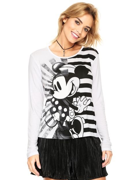 Blusa Cativa Disney Estampada Branca - Marca Cativa Disney