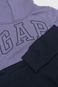 Blusa de Moletom GAP Infantil Logo Roxo - Marca GAP