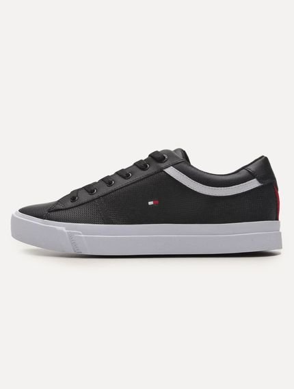 Tênis Tommy Hilfiger Masculino Jay 13A Iconic Puched Preto - Marca Tommy Hilfiger