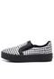 Slip On DAFITI SHOES Vichy Preto - Marca DAFITI SHOES