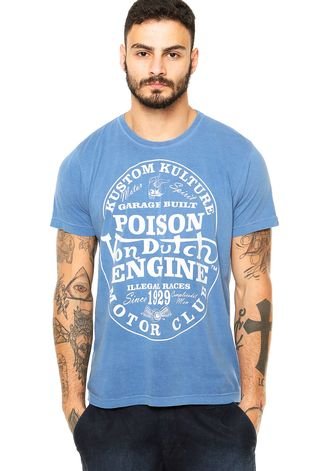 Camiseta Von Dutch Poison Azul