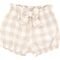 Conjunto Body em Malha Canelada e Short Xadrez Pulla Bulla  Off White - Marca Pulla Bulla