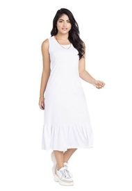 Vestido Largo Mujer Blanco Mp 3766