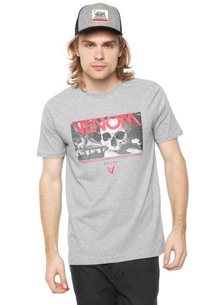Camiseta Venom Estampada Cinza - Marca Venom
