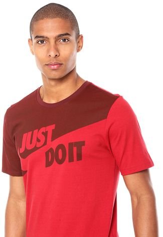 Camiseta Nike Sportswear Tee Asym Jdi Vermelha