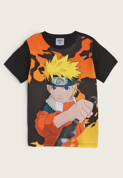 Camiseta Infantil Brandili Naruto Preta - Marca Brandili