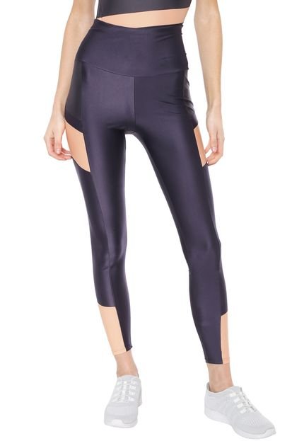 Legging BODY FOR SURE Bicolor Roxa - Marca BODY FOR SURE