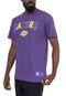 Camiseta NBA Estampada Los Angeles Lakers Roxa - Marca NBA