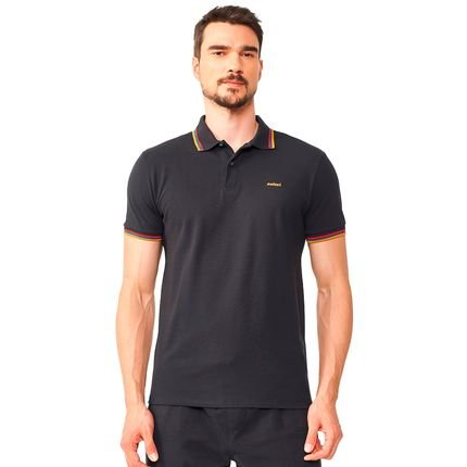 Camisa Polo Colcci Three Lines Ou24 Preto Masculino - Marca Colcci