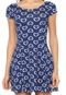 Vestido FiveBlu Curto Estampado Azul - Marca FiveBlu