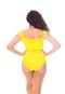 Body Moda Vicio Regata Com Transpasse Na Pala Amarelo - Marca Moda Vício