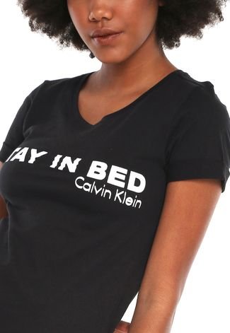 Camisola Calvin Klein Stay In Bed Preta