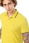 Camisa Polo Colcci Reta Frisos Amarela - Marca Colcci
