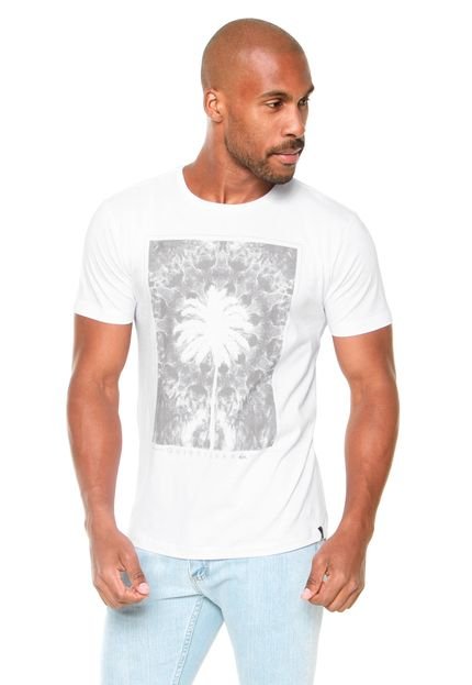 Camiseta Quiksilver Slim Fit Mushroom Branca - Marca Quiksilver