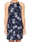 Vestido Hering Curto Floral Azul - Marca Hering