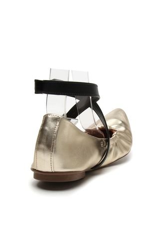 Sapatilha DAFITI SHOES Dourada - Compre Agora