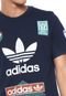 Camiseta adidas Originals Stickerbomb Azul-marinho - Marca adidas Originals