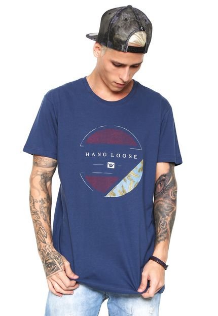 Camiseta Hang Loose Blockpalm Azul - Marca Hang Loose