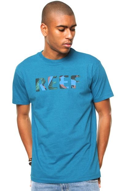 Camiseta Reef Palm Azul - Marca Reef