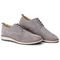 Sapato Casual Masculino Loafer Elite Couro Premium Camurça Cinza - Marca Mr Light