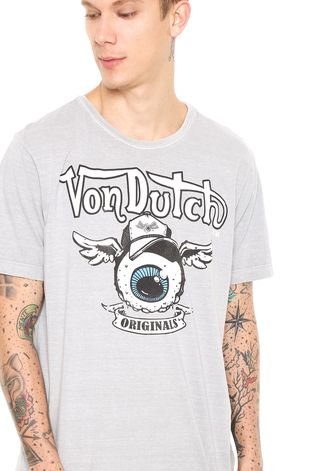 Camiseta Von Dutch Eyeball Cinza