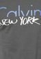 Camiseta Calvin Klein Jeans Cidades Cinza - Marca Calvin Klein Jeans