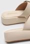 Tamanco Dafiti Shoes Fivelas Off-White - Marca DAFITI SHOES