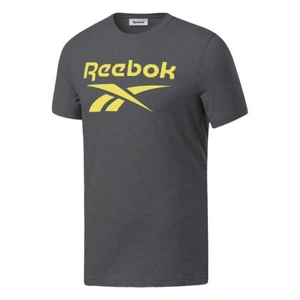 Camiseta Reebok Big Logo Masculina Cinza Escuro - Marca Reebok