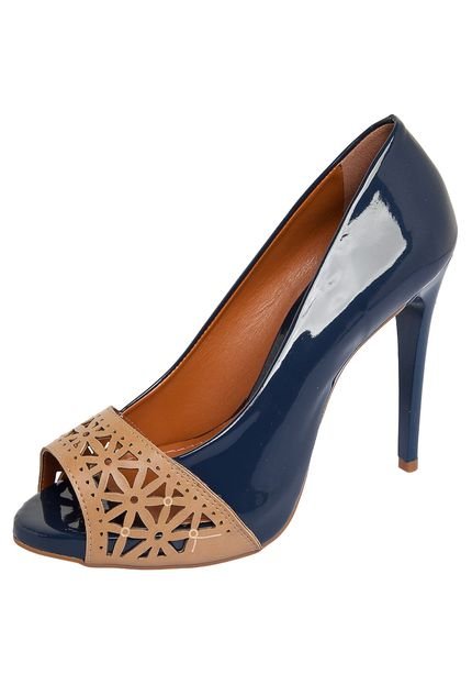 Peep Toe FiveBlu Azul - Marca FiveBlu