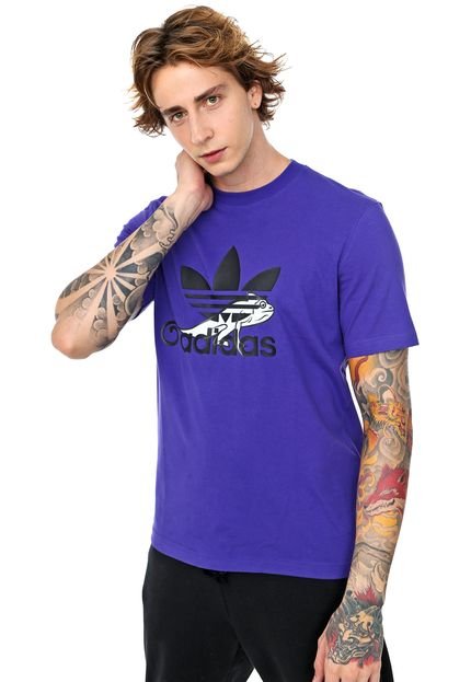 Camiseta adidas Originals Logo Roxa - Marca adidas Originals